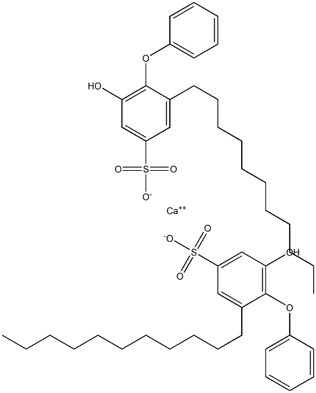 Bis(6-hydroxy-2-undecyl[oxybisbenzene]-4-sulfonic acid)calcium salt Structure