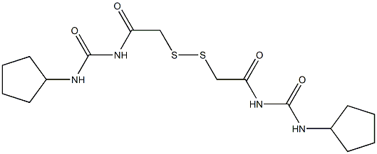 1,1'-(Dithiobismethylenebiscarbonyl)bis[3-cyclopentylurea]