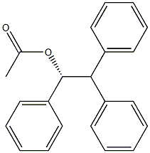 (-)-酢酸(R)-1,2,2-トリフェニルエチル 化学構造式