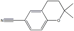 2,2-Dimethyl-3,4-dihydro-2H-1-benzopyran-6-carbonitrile Struktur