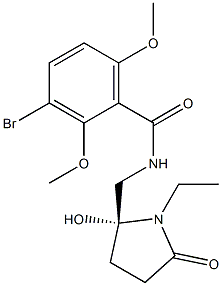  3-Bromo-N-[[(2R)-1-ethyl-2-hydroxy-5-oxo-2-pyrrolidinyl]methyl]-2,6-dimethoxybenzamide