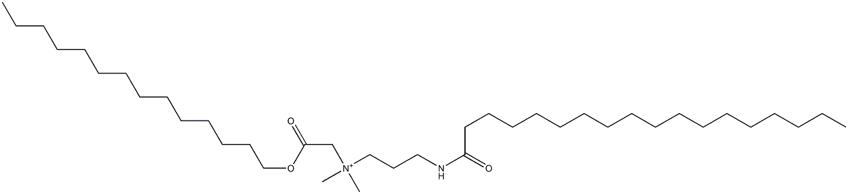  N,N-Dimethyl-3-[(1-oxooctadecyl)amino]-N-[2-oxo-2-(tetradecyloxy)ethyl]-1-propanaminium
