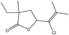  5-(2-Methyl-1-chloro 1-propenyl)dihydro-3-ethyl-3-methylfuran-2(3H)-one