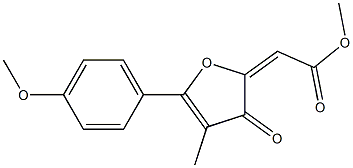 2-Methoxycarbonylmethylene-4-methyl-5-(4-methoxyphenyl)furan-3(2H)-one