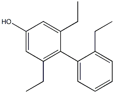 3,5-Diethyl-4-(2-ethylphenyl)phenol Struktur