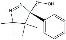 [(3S)-4,5-ジヒドロ-3-フェニル-4,4,5,5-テトラメチル-3H-ピラゾール]-3-イルヒドロペルオキシド 化学構造式
