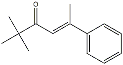 (E)-2,2-Dimethyl-5-phenyl-4-hexene-3-one Struktur