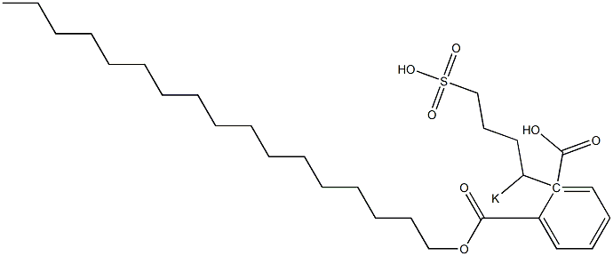 Phthalic acid 1-heptadecyl 2-(1-potassiosulfobutyl) ester Structure