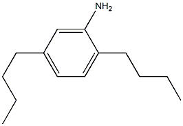 2,5-ジブチルアニリン 化学構造式