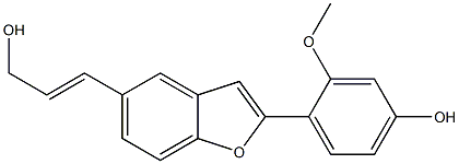 2-(2-Methoxy-4-hydroxyphenyl)-5-[(E)-3-hydroxy-1-propenyl]benzofuran