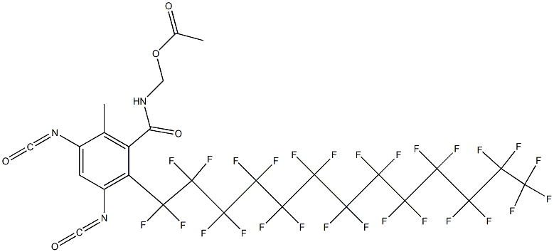 N-(Acetyloxymethyl)-2-(heptacosafluorotridecyl)-3,5-diisocyanato-6-methylbenzamide