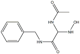 2-Acetylamino-2-hydroxyamino-N-benzylacetamide Struktur