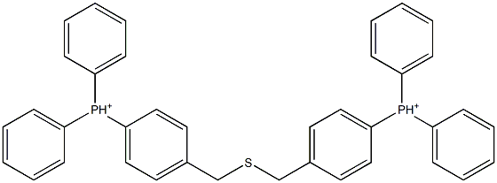 P,P'-[Thiobis(methylene)]bis(triphenylphosphonium) Structure