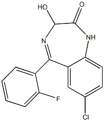  7-Chloro-3-hydroxy-5-(2-fluorophenyl)-1H-1,4-benzodiazepine-2(3H)-one