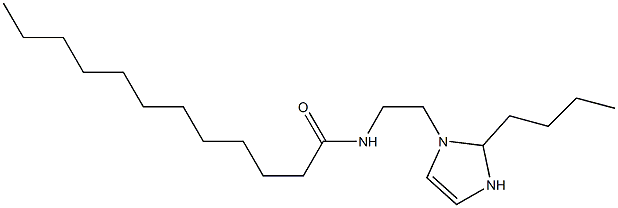 1-(2-ラウロイルアミノエチル)-2-ブチル-4-イミダゾリン 化学構造式