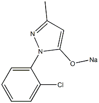 1-(o-Chlorophenyl)-3-methyl-5-sodiooxy-1H-pyrazole Structure