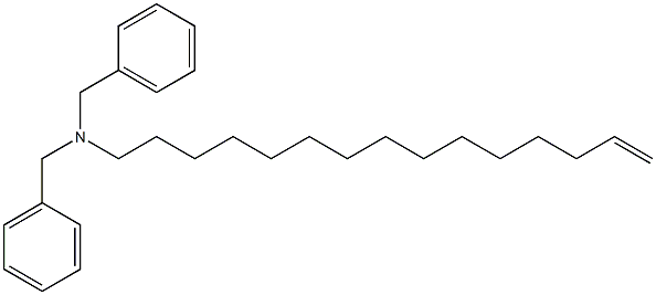 (14-ペンタデセニル)ジベンジルアミン 化学構造式