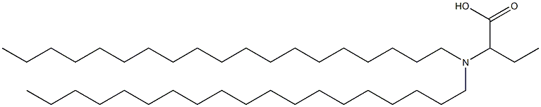 2-(Dinonadecylamino)butyric acid,,结构式