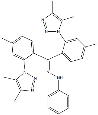 [4,5-Dimethyl-1H-1,2,3-triazol-1-yl]-4-methylphenyl ketone phenyl hydrazone Struktur