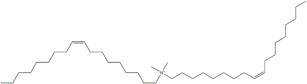 (Z)-N,N-Dimethyl-N-[(Z)-9-octadecenyl]-9-octadecene-1-aminium Structure