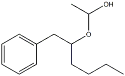 アセトアルデヒドベンジルペンチルアセタール 化学構造式