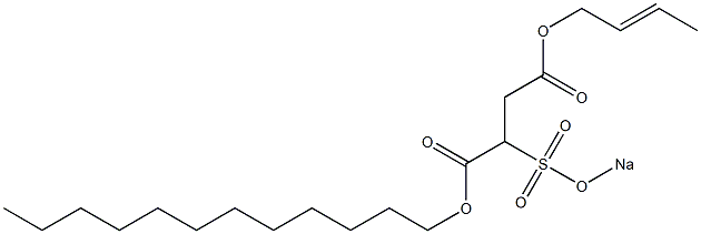 2-(Sodiosulfo)succinic acid 1-dodecyl 4-(2-butenyl) ester