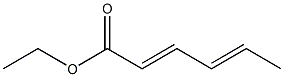 (4E)-2,4-Hexadienoic acid ethyl ester Structure