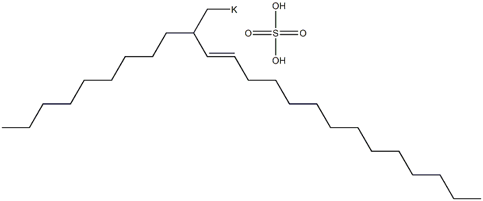 Sulfuric acid 2-nonyl-3-hexadecenyl=potassium ester salt Structure