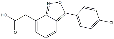 3-(4-Chlorophenyl)-2,1-benzisoxazole-7-acetic acid Structure