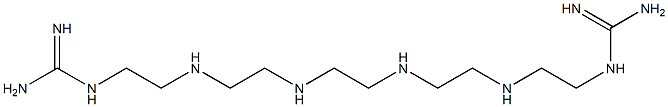 2,5,8,11,14,17-ヘキサアザオクタデカンジアミジン 化学構造式