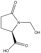 (2R)-1-Hydroxymethyl-5-oxo-2-pyrrolidinecarboxylic acid Struktur