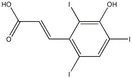 3-(3-Hydroxy-2,4,6-triiodophenyl)propenoic acid