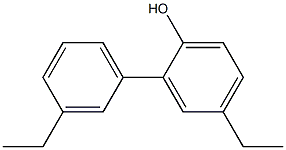 2-フェニル-4,6-ジエチルフェノール 化学構造式