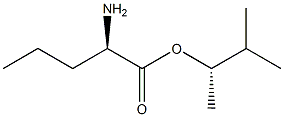 (S)-2-Aminopentanoic acid (R)-1,2-dimethylpropyl ester Struktur