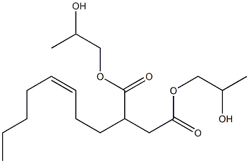2-(3-Octenyl)succinic acid bis(2-hydroxypropyl) ester Struktur