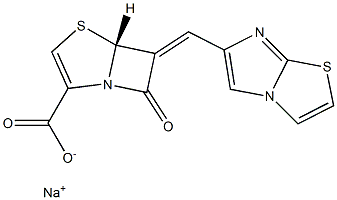 (5R)-7-Oxo-6-[(imidazo[2,1-b]thiazol-6-yl)methylene]-4-thia-1-azabicyclo[3.2.0]hept-2-ene-2-carboxylic acid sodium salt