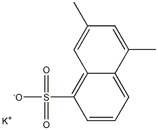 5,7-Dimethyl-1-naphthalenesulfonic acid potassium salt Struktur