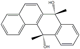 (7R,12S)-7,12-Dihydro-7,12-dimethylbenz[a]anthracene-7,12-diol Struktur