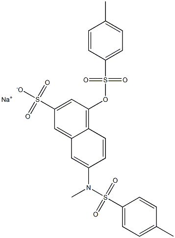  7-(N-Methyltosylamino)-4-tosyloxy-2-naphthalenesulfonic acid sodium salt