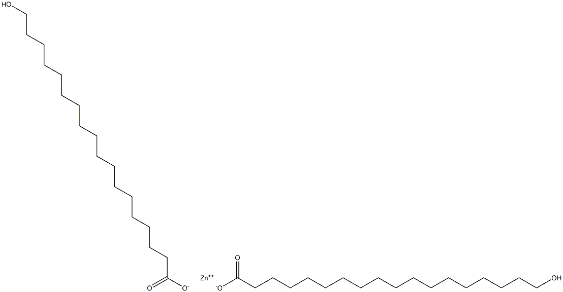 Bis(18-hydroxystearic acid)zinc salt Structure