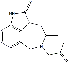2a,4,5,6-Tetrahydro-4-methyl-5-(2-methyl-2-propenyl)-1H-azepino[5,4,3-cd]indole-2(3H)-thione