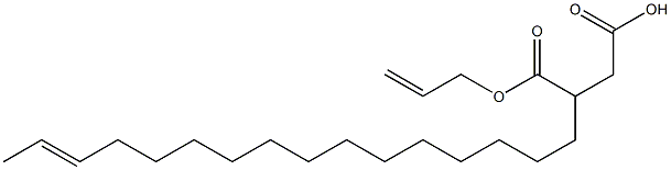 3-(14-ヘキサデセニル)こはく酸1-水素4-アリル 化学構造式