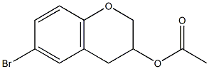 Acetic acid 6-bromochroman-3-yl ester Struktur
