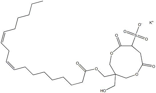 1-[[[(9Z,12Z)-1-Oxo-9,12-octadecadien-1-yl]oxy]methyl]-1-(hydroxymethyl)-4,7-dioxo-3,8-dioxacyclononane-6-sulfonic acid potassium salt