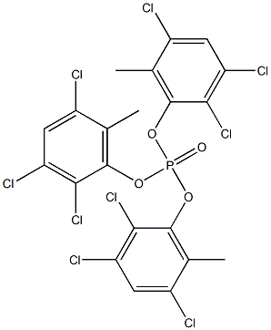 Phosphoric acid tris(2,3,5-trichloro-6-methylphenyl) ester Struktur