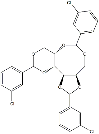 1-O,3-O:2-O,6-O:4-O,5-O-Tris(3-chlorobenzylidene)-D-glucitol
