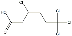 3,6,6,6-Tetrachlorohexanoic acid Structure