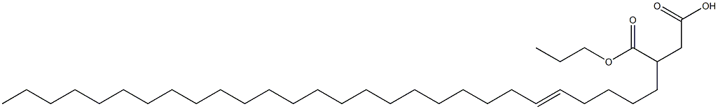 3-(5-オクタコセニル)こはく酸1-水素4-プロピル 化学構造式