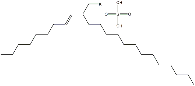 Sulfuric acid 2-(1-nonenyl)pentadecyl=potassium ester salt|