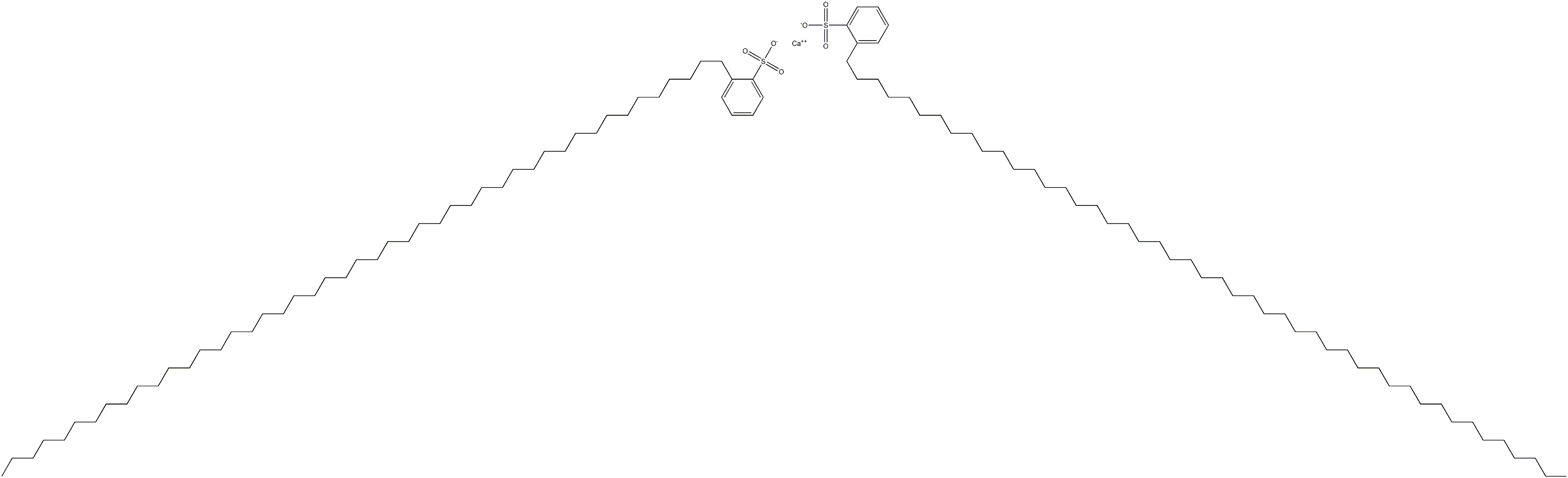 Bis[2-(heptatetracontan-1-yl)benzenesulfonic acid]calcium salt Structure
